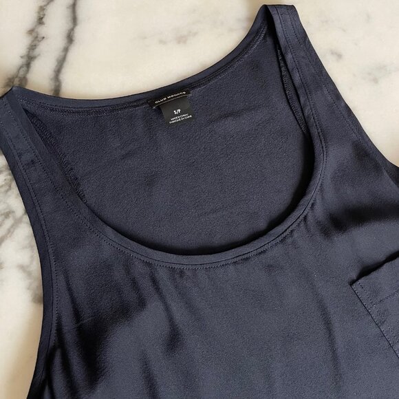 Club Monaco Silk Navy Tank - Picture 5 of 14